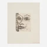 Sam Francis, Self-Portrait (SF-049), 1974, lithograph on BFK Rives