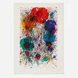 Sam Francis, Untitled (SF-229), 1983, offset lithograph in colors on Arches