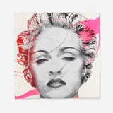 Thierry Guetta, Happy B-Day Madonna (Magenta), 2017, screenprint with hand-painted elements