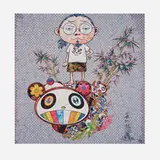 I Met a Panda Family by Takashi Murakami, 2013, offset lithograph in colors, sold May 2024