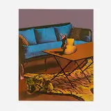 Ken Price, Figurine Cup III (from the Figurine Cup series), 1969-1970, offset lithograph and screenprint in colors