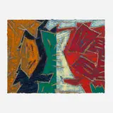 Charles Arnoldi, Untitled (Santa Barbara), 1989, monotype in colors on two sheets