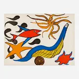 Alexander Calder, Star (from the Our Unfinished Revolution portfolio), 1976, lithograph in colors on Arches