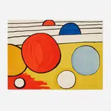 Alexander Calder, Black Lines (from the Our Unfinished Revolution portfolio), 1976, lithograph in colors on Arches