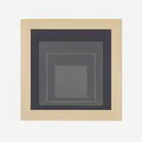 Josef Albers, WLS V (from the White Line Squares series), 1966, lithograph in colors on Arches Cover