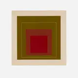 Josef Albers, WLS IV (from the White Line Squares series), 1966, lithograph in colors on Arches Cover