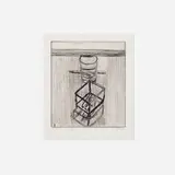 Richard Diebenkorn, #19 (Still Life with Pencil, Glass and Box with Cigarettes) (from the 41 Etchings Drypoints portfolio), 1963, drypoint
