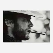 Lawrence Schiller, Clint Eastwood in Mexico, C-print facemounted to acrylic and mounted to dibond