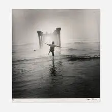 Arthur Tress, Boy in Ocean, S.F., 1968, gelatin silver print