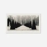Michael Kenna, Avenue of Three Fountains, Versailles, France, sepia toned gelatin silver print