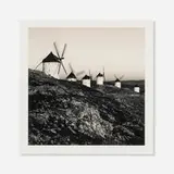 Michael Kenna, Quixote's Giants, Study 8, Consuegra, La Mancha, sepia toned gelatin silver print