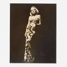 Marlene Dietrich by Scotty Welbourne, 1940, vintage silver gelatin print, sold Jun 2025