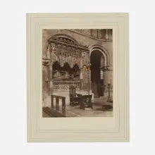 Frederick H. Evans, St. Bartholomew The Great Church, Tomb of Prior Rahere, c.1895, platinum print
