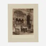 Frederick H. Evans, St. Bartholomew The Great Church, Tomb of Prior Rahere, c.1895, platinum print