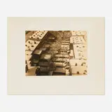 Eleanor Fischer, Brooklyn Roofs and Yards, vintage silver bromide print