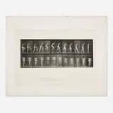 Eadweard Muybridge, Plate 180 (from the Animal Locomotion series), 1887, vintage collotype