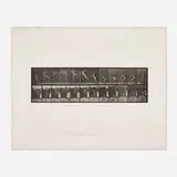 Eadweard Muybridge, Plate 158 (from the Animal Locomotion series), 1887, vintage collotype