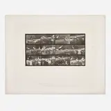 Eadweard Muybridge, Plate 780 (from the Animal Locomotion series), 1887, vintage collotype