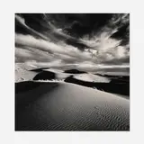 Michael Kenna, Desert Clouds, Merzouga, Sahara, Morocco, sepia-toned gelatin silver print