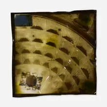 Doug and Mike Starn, Size of Nothing, 1996, toned gelatin silver print on polyester, Plexiglas, silicone and tape