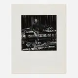 Imogen Cunningham, Edward Weston with Cats, gelatin silver print