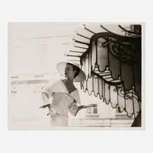 Louise Dahl-Wolfe, Mary Jane Russell, Balenciaga 1954 Wide-Sailing Regatta Collar, c. 1954, gelatin silver print