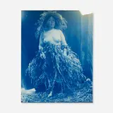 Edward S. Curtis, West Coast (Nude Ceremonial Costume), c. 1916, vintage cyanotype