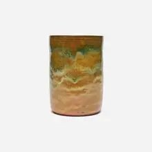 Tall vessel by Beatrice Wood, c. 1970, glazed earthenware, sold Jun 2025