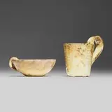 Beatrice Wood, Cups, set of two, c. 1985, glazed earthenware