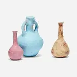 Beatrice Wood, Collection of three vessels, glazed earthenware
