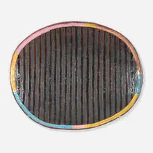 Jun Kaneko, Untitled (Oval), 1982, glazed stoneware