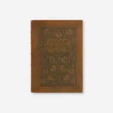 Ouida, A Dog of Flanders, 1906, modeled leather-bound book, Roycroft paper