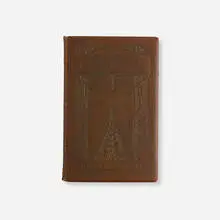 Elbert Hubbard, The Mintage, 1910, full modeled leather-bound book, Japan vellum