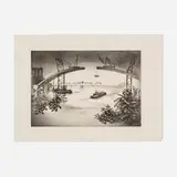 Louis Lozowick, Spanning the Hudson (New Hudson Bridge)