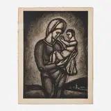 Georges Rouault, En ces temps noir de jactance et d'incroyance, Notre Dame de la Fin des Terres vigilante (from the Miserere portfolio)