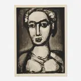 Georges Rouault, Satan IV (from Les fleurs du mal), 1927, etching, drypoint, sugar-lift and burnishing