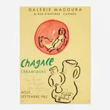 Marc Chagall, Galerie Madoura Chagall Céramiques, 1962, lithograph in colors
