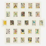 Tony Fitzpatrick, Max and Gaby's Alphabet, 1999-2000, etching and aquatint in colors on Hahnemühle German Etching