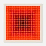 Victor Vasarely, Pokol BC, 1968, screenprint in colors on wove paper
