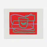 Josef Zenk, Butterfly, screenprint in colors