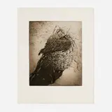 Jamie Wyeth, Chicken Basket (from The Farm suite), 1980, drypoint and etching in colors