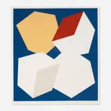 Charles Hinman, Untitled III, 1976, screenprint in colors with embossing