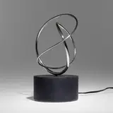 José de Rivera, Untitled (Kinetic Sculpture), c. 1970, stainless steel, lacquered wood