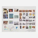 James Franco, Collage and Drawings, 2021, mixed media collage on canvas