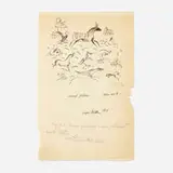 Edgar Miller, Animal Feelings, 1924, ink drawing on paper