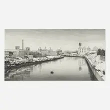 Randy Dudley, North from Union Street, 1988, graphite on paper