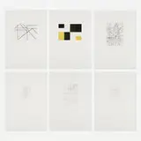Helmut Federle, 5 + 1 portfolio, 1989, aquatint, soft-ground and line etching on Swiss Zerkall