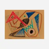 Ramstonev Cooperative, Abstract Composition, pastel on paper