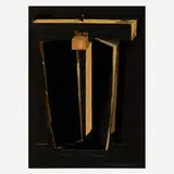 Helene Fesenmaier, Study from X-Shaped Construction, 1976, mixed media