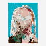 Nicola Tyson, Self Portrait (Blue), 2003, acrylic on paper